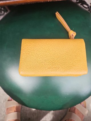 Cartera/Monedero Amarillo mostaza