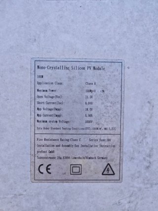Kit Solar 100W Panel Monocristalino + Regulador