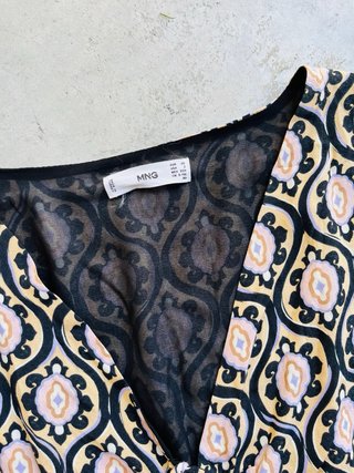 Vestido Mango Talla XS Estampado