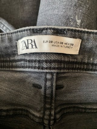 Pantalones vaqueros negros de zara