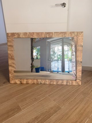 Espejo decorativo madera y cristal