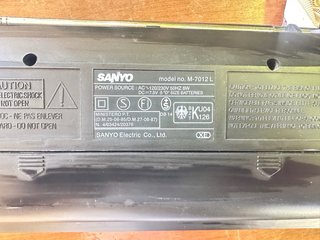 Radio Cassette Sanyo Negro