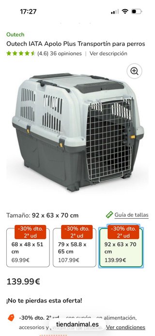 Transportín grande para mascotas