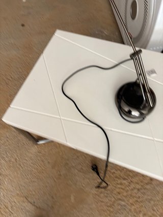 Lámpara Escritorio Estudio Plata y Blanca