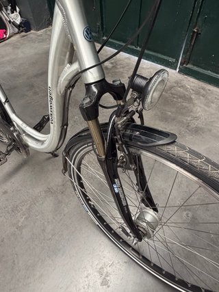 Bicicleta Volkswagen de ALUMINIO CEPILLADO.