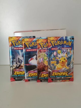 4 Sobres Pokémon Chispas Fulgurantes