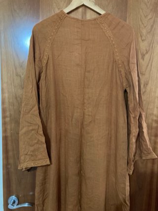 Vestido Boho Marrón Talla S y se puede usar con M