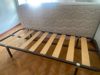 Somier 90cm Metal y Madera