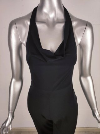 Jumpsuit elegante nero da sera