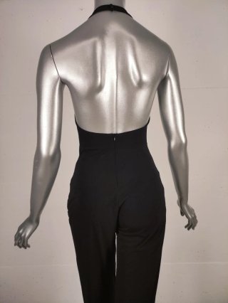 Jumpsuit elegante nero da sera