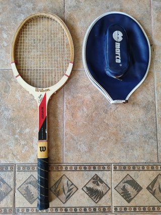 Raqueta Wilson Jimmy Connors + funda Marco