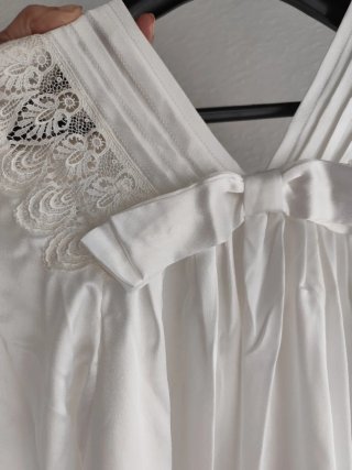 Conjunto Novia Camisón y Bata Blanco