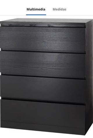Cómoda Ikea Negra Madera