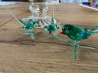 Famiglia Uccellini in Vetro di Murano