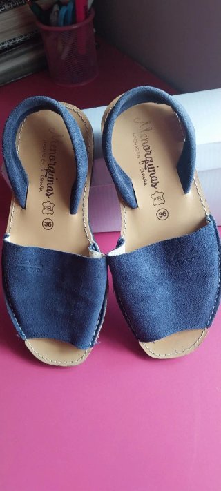 Menorquinas Azul Marino Talla 36