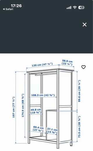 Armario puertas correderas Hemnes Ikea
