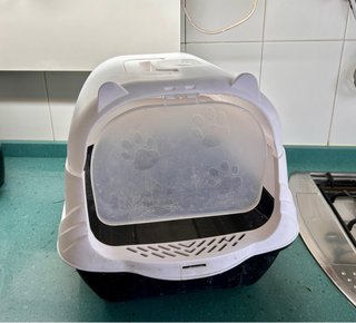Box per sabbia per gatti con filtro