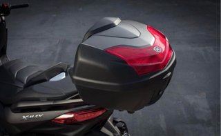 Baúl trasero Yamaha XMAX Negro/Rojo