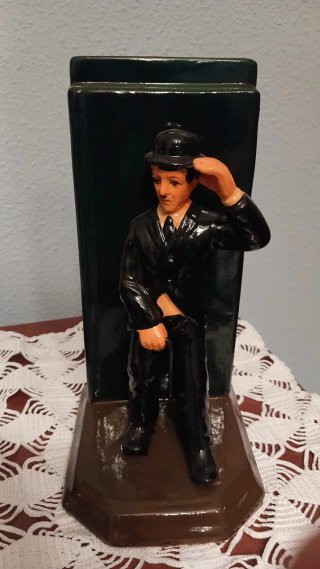 Pareja Sujetalibros Vintage Charlie Chaplin