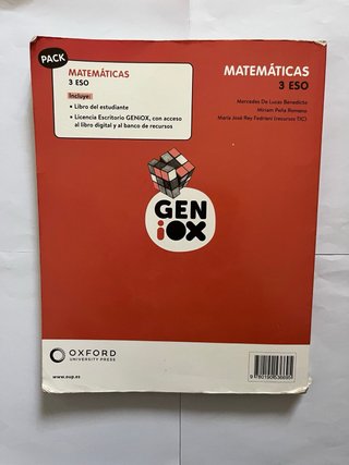 Matemáticas 3 ESO : Geniox