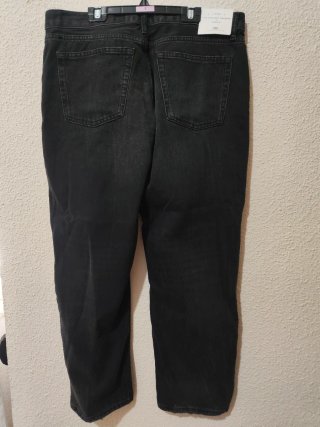 Pantalón Vaquero Negro Zara Talla 44