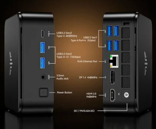Mini PC Ryzen 5 16GB RAM 512GB NVMe