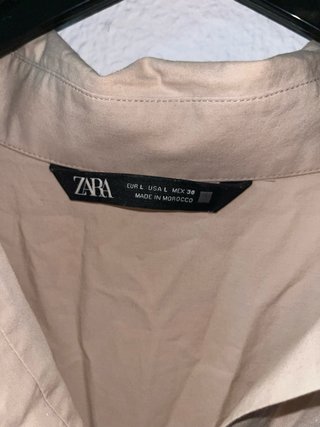 Camisa Zara Beige Talla L