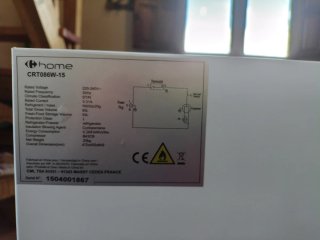 Frigorífico bajo encimera 93L