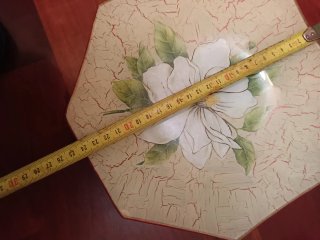 Plato decorativo flor magnolia