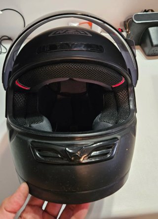 Casco Moto NZI Negro Mate