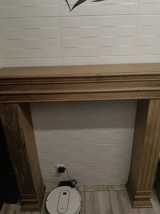 Chimenea decorativa beige rústico