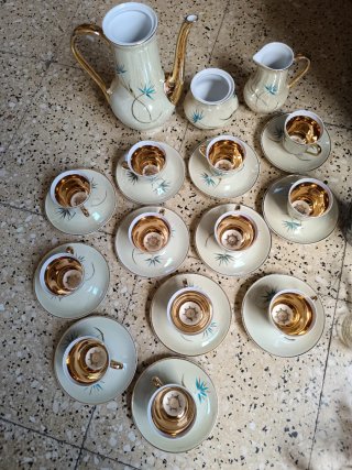 Juego de café vintage porcelana