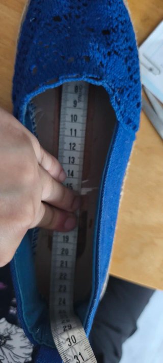 Alpargatas crochet azules