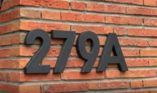 Letras y números para casas