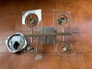 Lámpara de techo Ikea FUGA cristal y metal