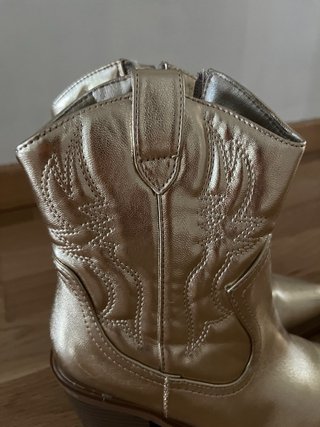 Stivali da cowboy dorati