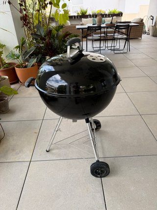 Barbacoa Weber Negra y Plateada