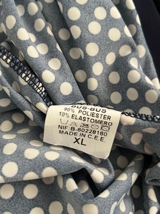 Pantalón azul con lunares talla XL