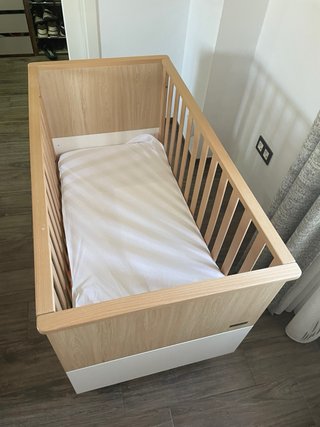 Cuna diseño Mi Cuna madera y blanco
