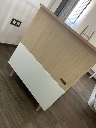 Cuna diseño Mi Cuna madera y blanco