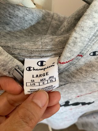 Sudadera Champion Unisex Gris