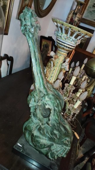 Escultura Bronce Antigua Firmada