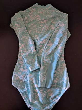 Costume da bagno in lycra a manica lunga per 14 anni