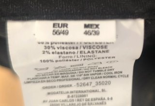 Traje Cruzado PuroEgo Azul Talla XL