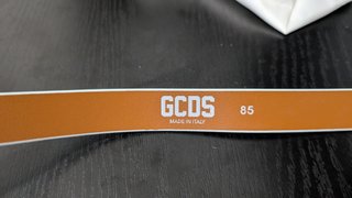 Cinturón GCDS Celeste Talla 85