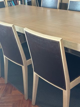 Mesa y 8 Sillas Comedor Madera