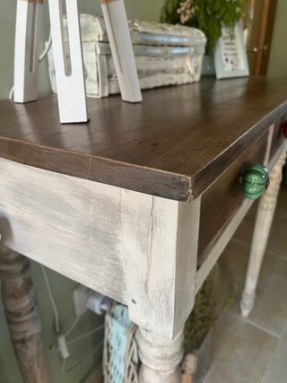 Mesa recibidor madera