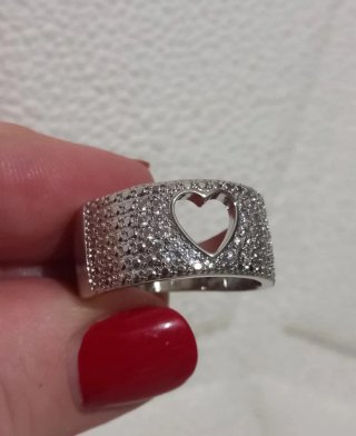 Anello LOVE zirconi bijotteria