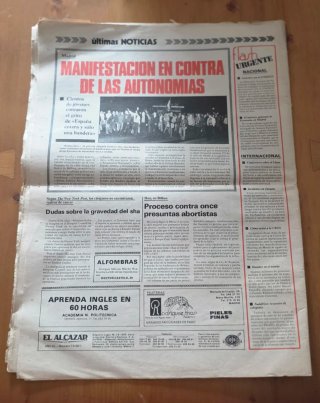 Periódico "El Alcazar" 1979