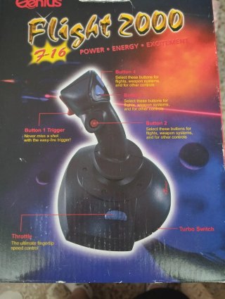 Joystick Genius Flight 2000- Vintage Coleccionismo